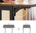 Folding Dining Table Drop Leaf Extendable Seats 2-4 People