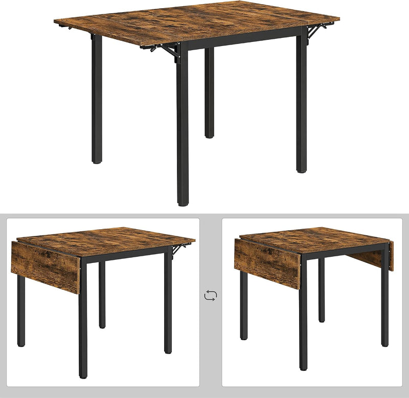 Folding Dining Table Drop Leaf Extendable Seats 2-4 People
