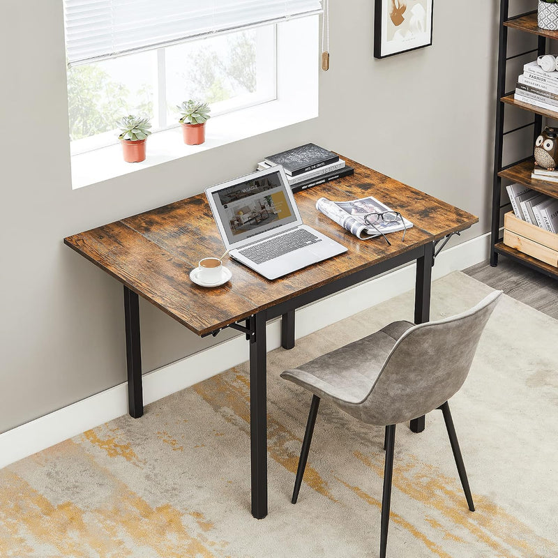 Folding Dining Table Drop Leaf Extendable Seats 2-4 People
