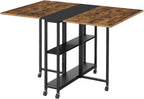 Folding Dining Table Movable Expandable Kitchen Versatile