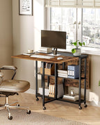 Folding Dining Table Movable Expandable Kitchen Versatile