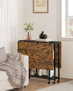 Folding Dining Table Movable Expandable Kitchen Versatile