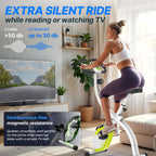 Folding Exercise Bike 286 Lbs Capacity Extra Silent