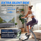 Folding Exercise Bike 286 Lbs Capacity Extra Silent