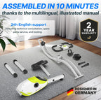 Folding Exercise Bike 286 Lbs Capacity Extra Silent