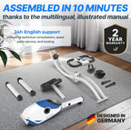 Folding Exercise Bike 286 Lbs Capacity Extra Silent
