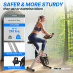 Folding Exercise Bike Extra Silent with Relax Foam