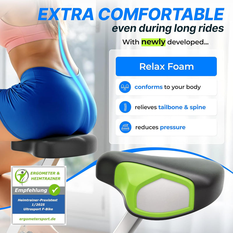 Folding Exercise Bike Extra Silent with Relax Foam