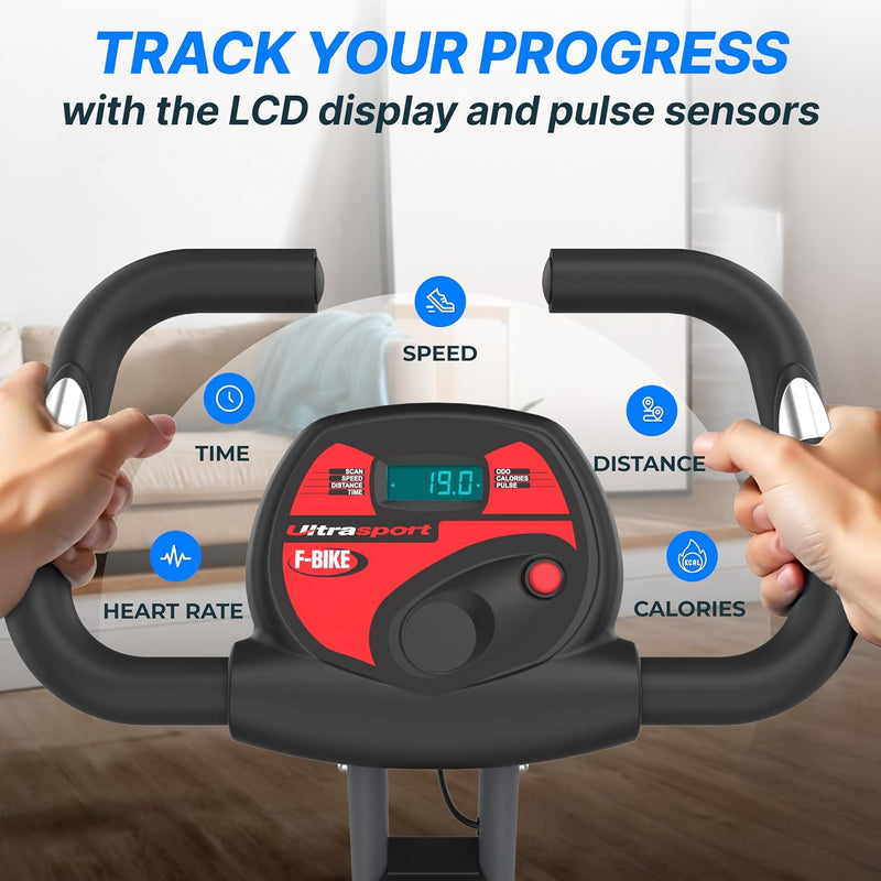 Folding Exercise Bike Extra Silent with Relax Foam