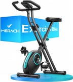 Folding Exercise Bike Home Trainer with LCD Display