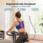 Folding Exercise Bike Home Trainer with LCD Display