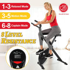 Folding Exercise Bike Indoor Cycling Stationary