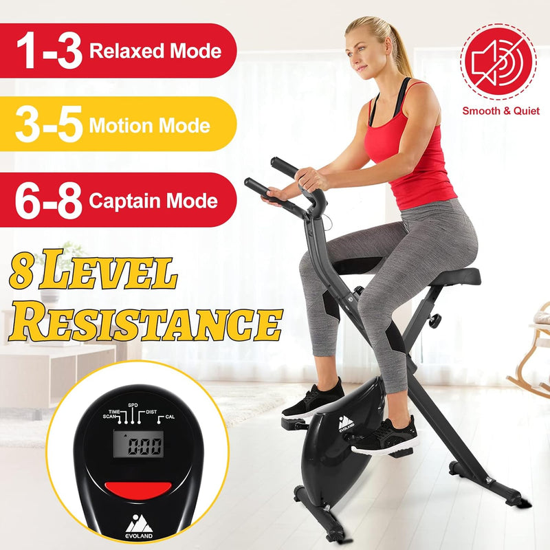 Folding Exercise Bike Indoor Cycling Stationary