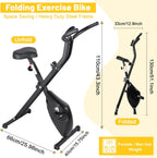 Folding Exercise Bike Indoor Cycling Stationary