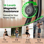 Folding Exercise Bike with 16-Level Adjustable Magnetic