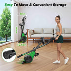 Folding Exercise Bike with 16-Level Adjustable Magnetic