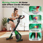Folding Exercise Bike with 16-Level Adjustable Magnetic