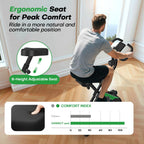 Folding Exercise Bike with 16-Level Adjustable Magnetic