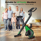 Folding Exercise Bike with 16-Level Adjustable Magnetic