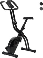Folding Exercise Bike with 16-Level Magnetic Resistance Heart