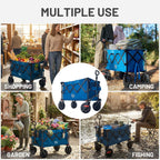 Folding Festival Trolley on Wheels 250L