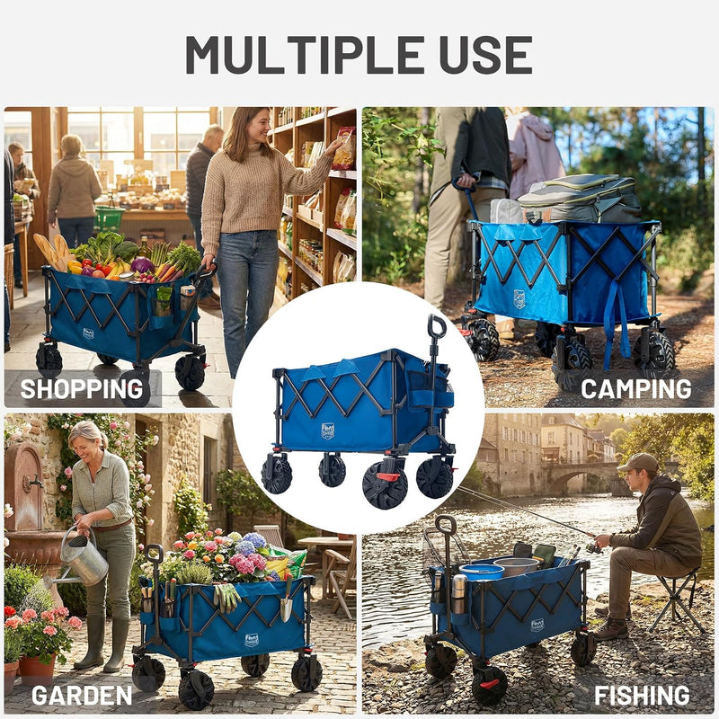 Folding Festival Trolley on Wheels 250L