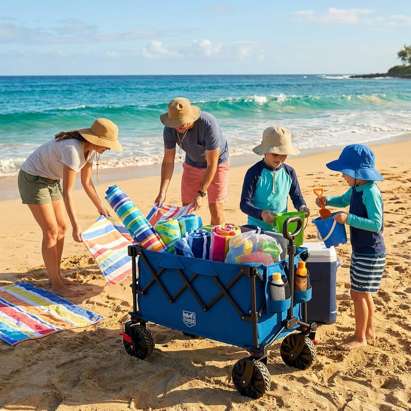 Folding Festival Trolley on Wheels 250L