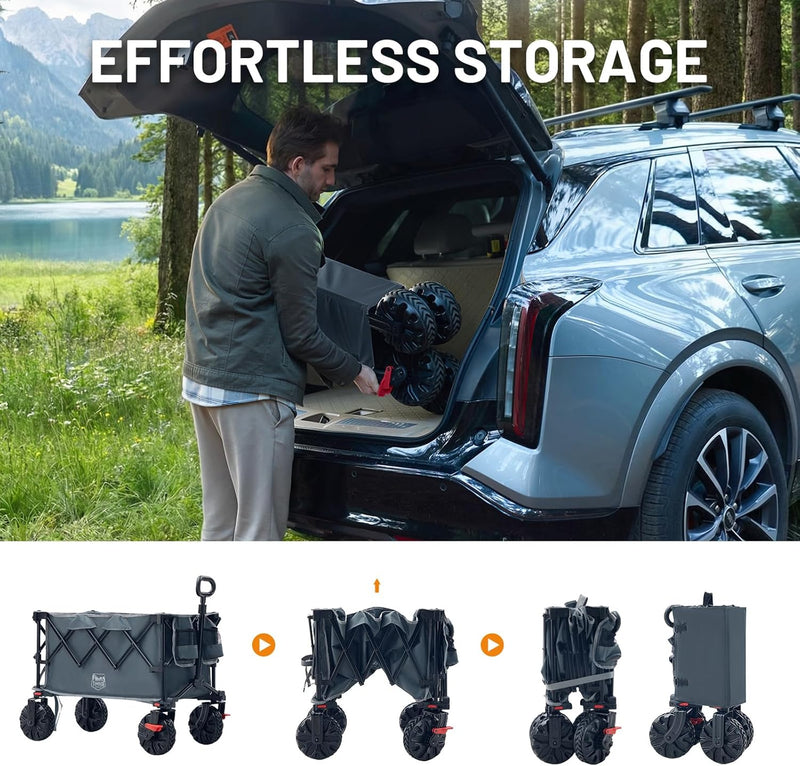Folding Festival Trolley on Wheels 250L