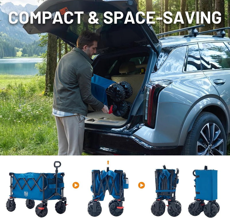 Folding Festival Trolley on Wheels 250L