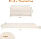Folding Floor Mattress 4-Fold High Density Foam Foldable