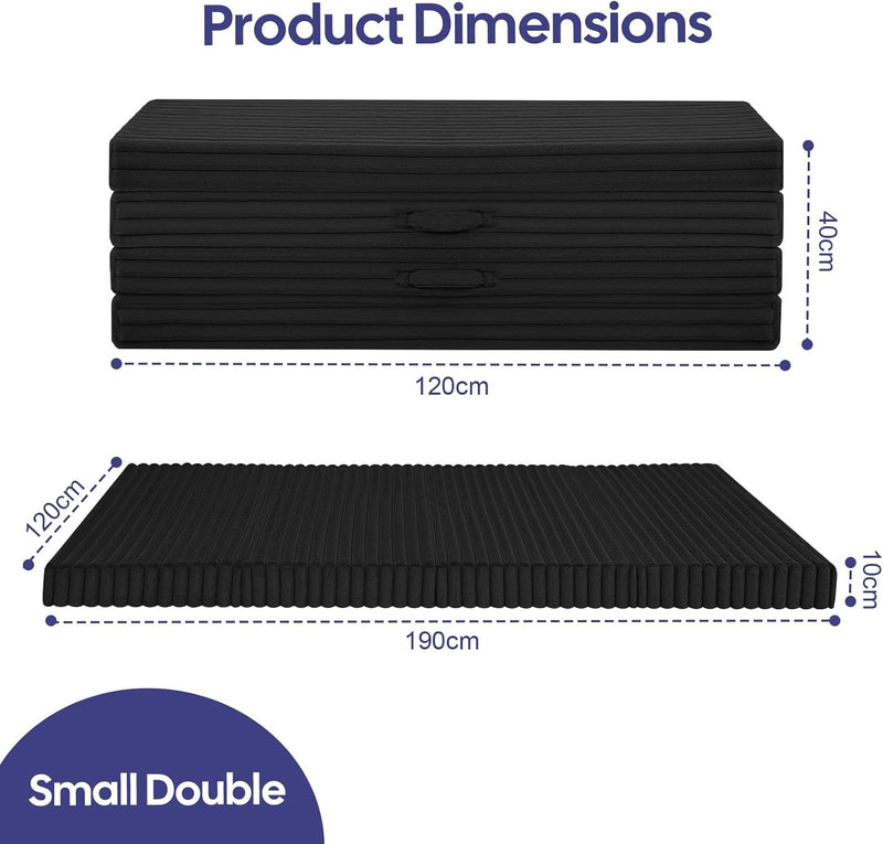 Folding Floor Mattress 4-Fold Foam Guest Bed