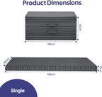 Folding Floor Mattress 4-Fold High Density Foam Foldable