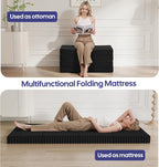Folding Floor Mattress 4-Fold High Density Foam Foldable