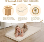 Folding Floor Mattress 4-Fold High Density Foam Foldable