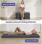 Folding Floor Mattress 4-Fold High Density Foam Foldable
