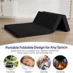 Folding Floor Mattress 4-Fold High Density Foam Foldable