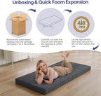 Folding Floor Mattress 4-Fold High Density Foam Foldable