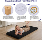 Folding Floor Mattress 4-Fold High Density Foam Foldable