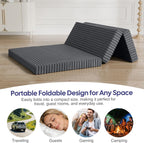 Folding Floor Mattress 4-Fold High Density Foam Foldable