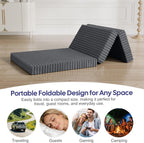 Folding Floor Mattress 4-Fold High Density Foam Foldable
