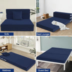 Folding Mattress Corduroy Fold Out Sofa Bed