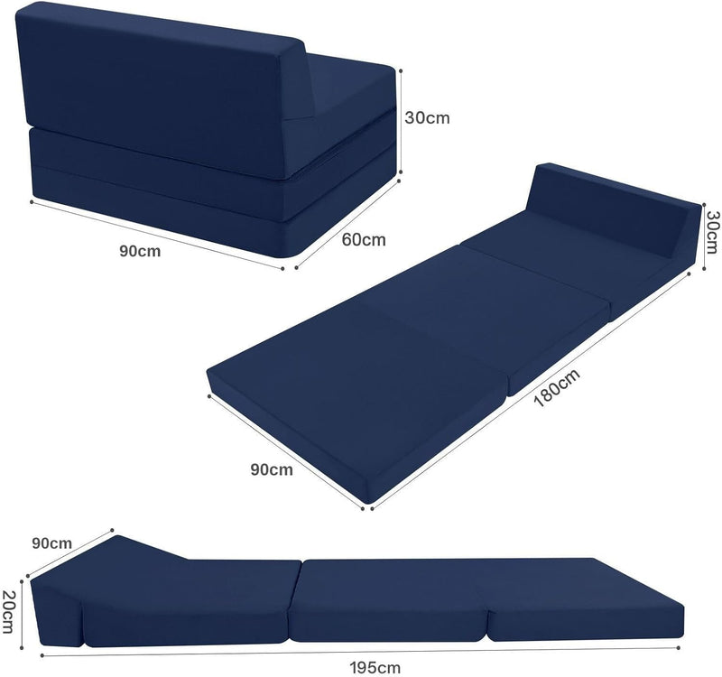 Folding Floor Mattress High Density Foam Fold Out