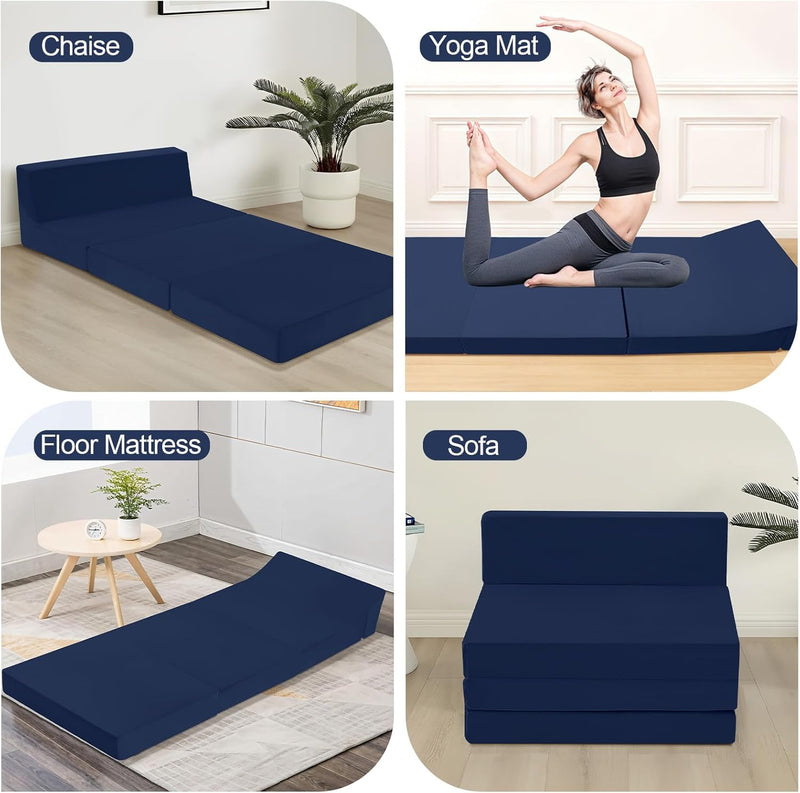 Folding Floor Mattress High Density Foam Fold Out