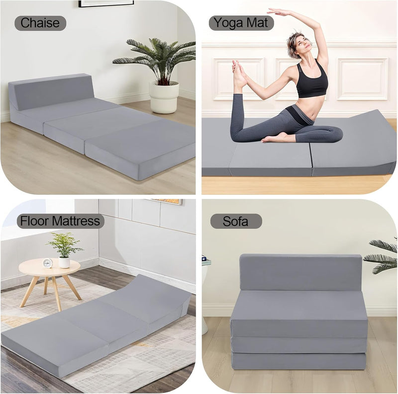 Folding Floor Mattress High Density Foam Fold Out