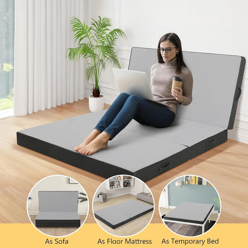 Folding Floor Mattress Portable Futon