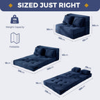 Folding Foam Sofa Bed Tri-Fold Mattress with 1