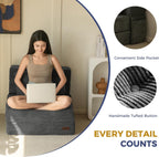 Folding Foam Sofa Bed Tri-Fold Mattress with 1