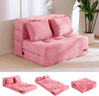 Folding Foam Sofa Bed Tri-Fold Mattress with 2