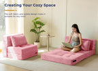 Folding Foam Sofa Bed Tri-Fold Mattress with 2