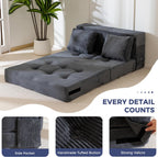 Folding Foam Sofa Bed Tri-Fold Mattress with 2